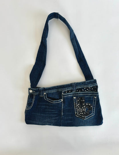 Embellished Crossbody Tote Bag